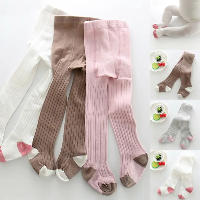 Новорожденный Дети для маленьких девочек носки из хлопка до колен длинные чулки