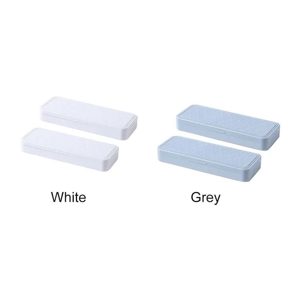 

2pcs Classroom Double Layer Pencil Box Portable Desktop Home School ABS Gift Large Capacity Office Simple Stationery Storage