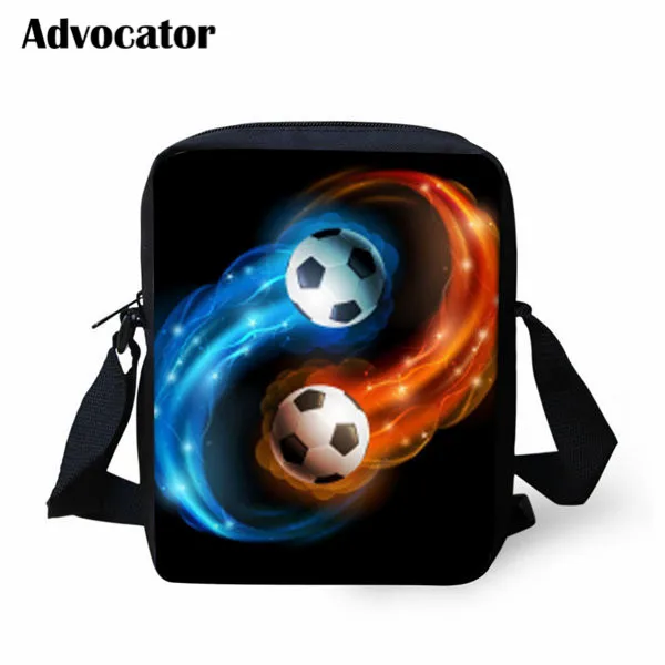 ADVOCATOR Fire Foot Ball School Bag for Boys Printed Crossbody Bags Women Shoulder Kids Mochila | Багаж и сумки