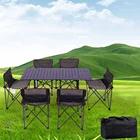 K-STAR Outdoor складной стол-стул Set туристический Водонепроницаемый ссветильник прочный туристический стол для пикника из алюминиевого сплава