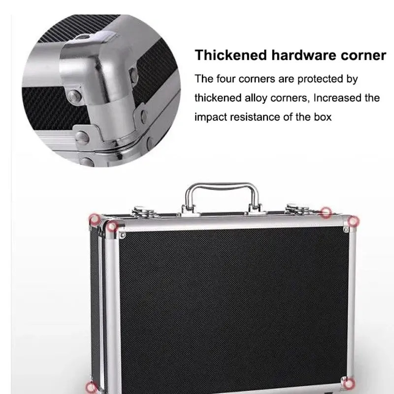 Ящик для инструментов профессиональный алюминиевый чемодан из алюминиевого