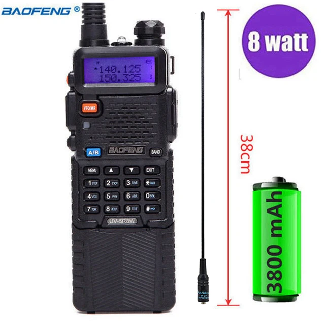 Baofeng UV-5R, 8 Вт, мощная портативная рация, Comunicador, 3800 мА/ч, 10 км, радиосвязь cb, набор, 8 Вт, UV5R, для леса, города - Цвет: add 771 antenna