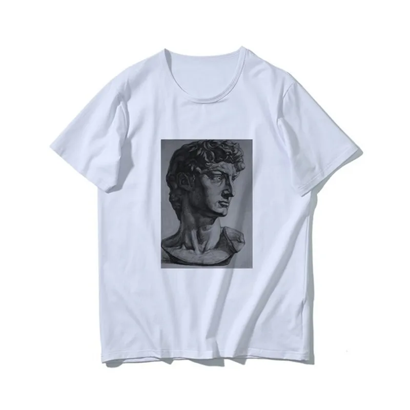 Harajuku David Michelangelo летняя новая модная повседневная женская футболка с принтом