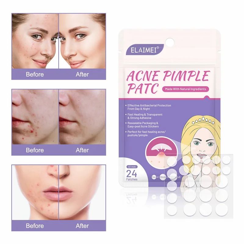 

24 36 patches/bag Invisible Acne Removal Pimple Patch Treatment Pimple acne Concealer Face Spot Scar Care Treatment Stickers