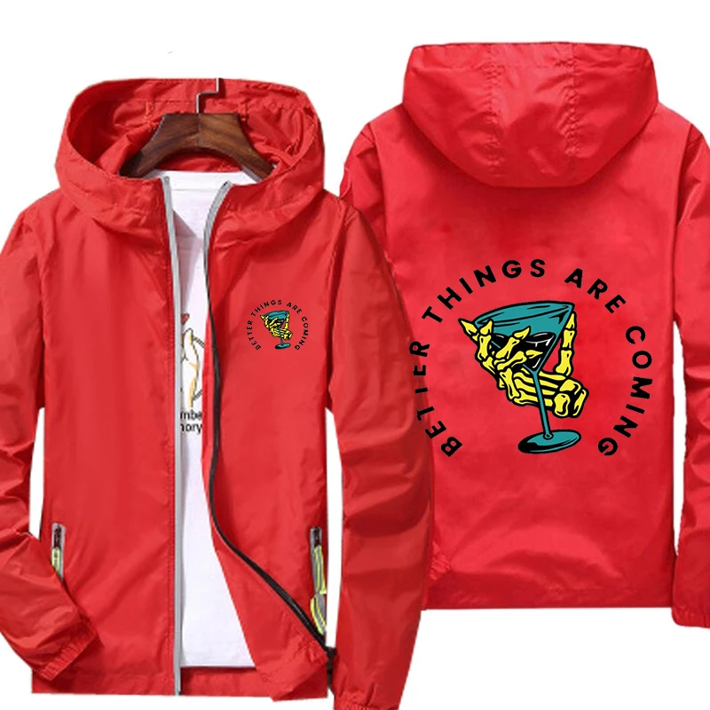 

Wine Glass Jackets Men's Jacket for Sweatshirt Man Coats Windbreaker Mountaineering Clothing Trench Coat Harajuku Hoodies Male