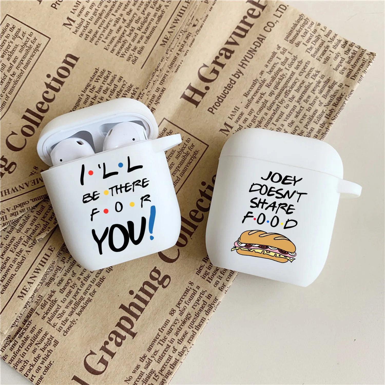 Чехол для беспроводных Bluetooth-наушников мягкий прозрачный чехол из ТПУ Airpods 1 2 |