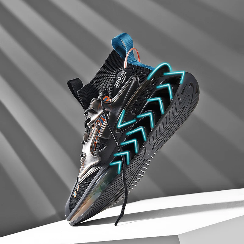 

2021 Sneakers For Men Popcorn Sports Shoes Personality Fashion Breathable Athletic Running Walking Gym Shoes Basketball