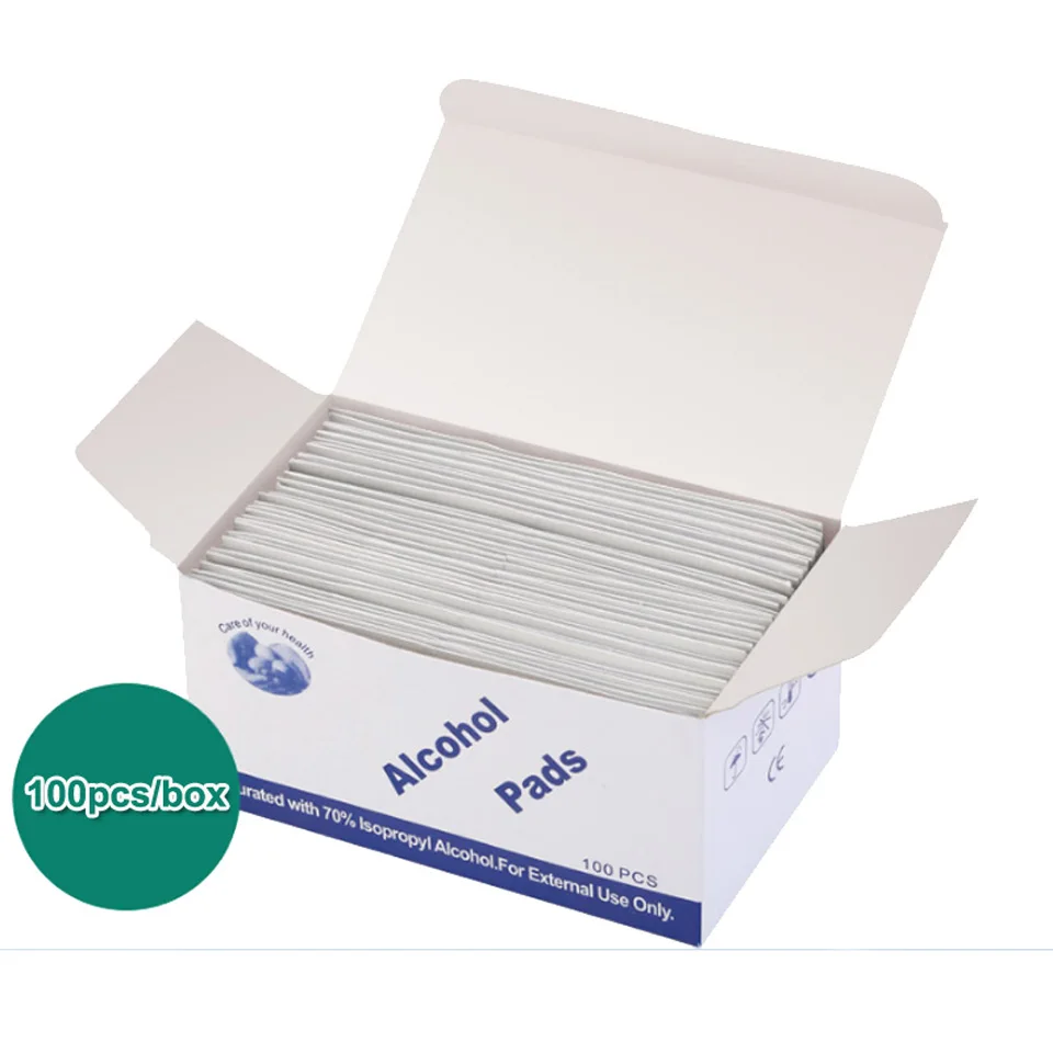 1 шт. в упаковке 100 шт./упак. Портативный спиртовые тампоны колодки салфетки