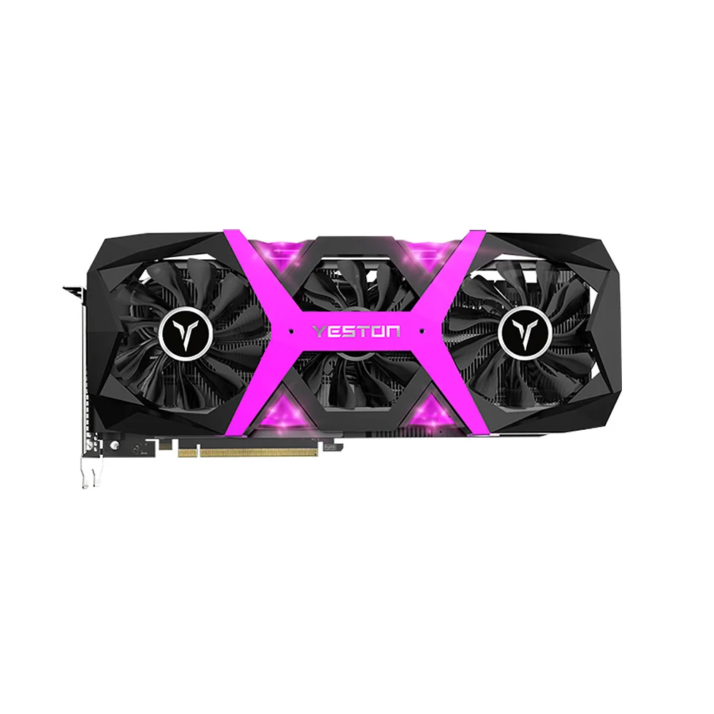Yeston Radeon RX 580 RX580 8G видеокарта GDDR5 256bit игра PCI Express x16 3,0 Видео игровой DVI-D+ HD+ 3DP для рабочего стола