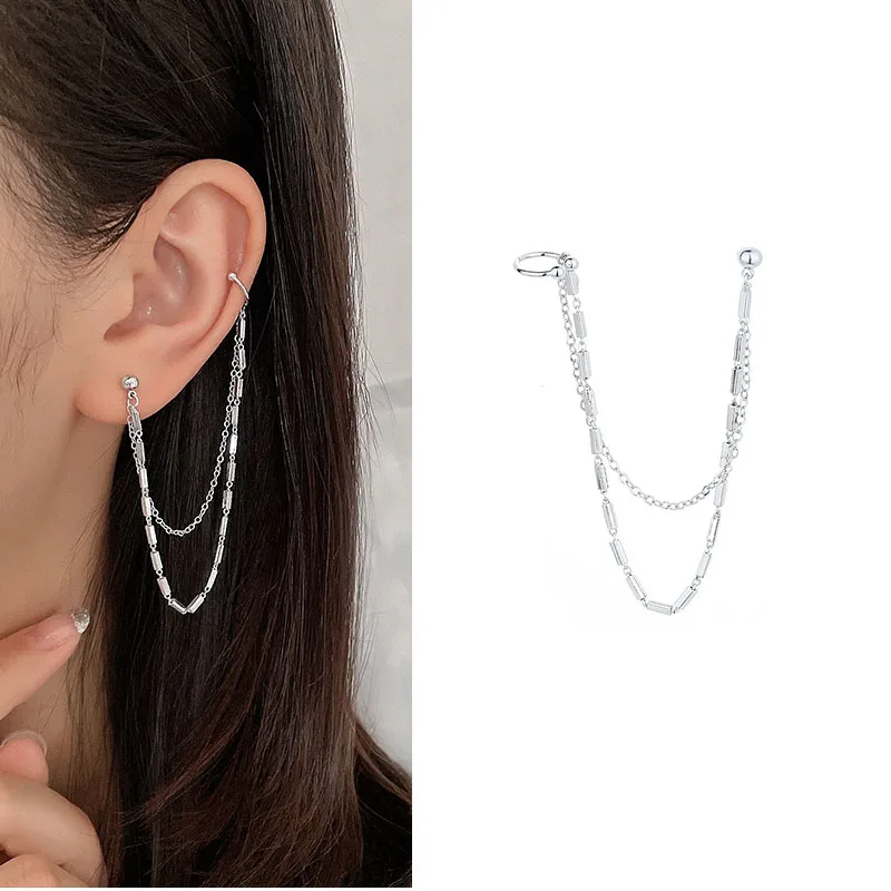 

1 шт., серьги-кисточки с цепочкой для девочек, новый дизайн 2021, лидер продаж, металлические клипсы для женщин и девушек, подарки Вечерние