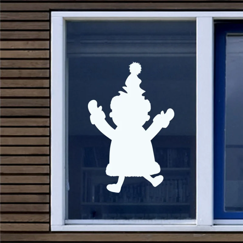 

Cute Baby Cheering Wall Stickers For Shop Home Decor Diy Window Decal Festival Wall Vinyl Mural Art