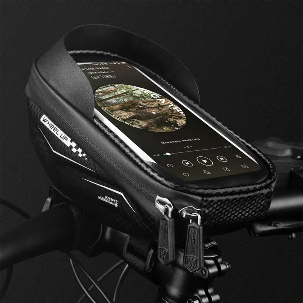 

Rainproof Mtb Bike Pannier Bag Bicycle Bag Bike Phone Case Touchscreen Frame Top Tube Front Bag 6.5in MTB Bicycle Accessories