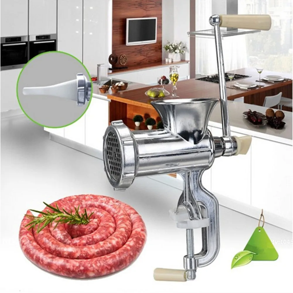 

meat grinder sausage stuffer filler filling machine hot sale aluminium alloy manual commercial kitchen tool meat salami maker