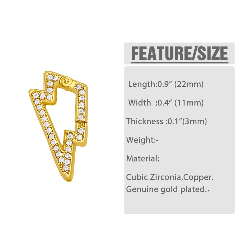 OCESRIO DIY радужные принадлежности застежка круглый карабин винтовой замок Циркония