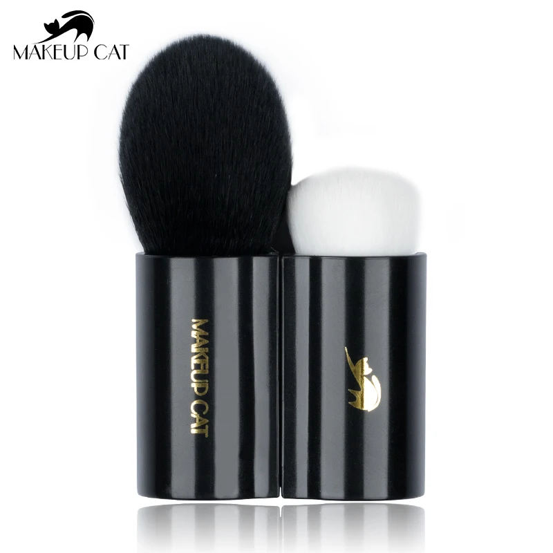 Косметическая Кисть для макияжа Cat-Вращающаяся с синтетическим ворсом румян и