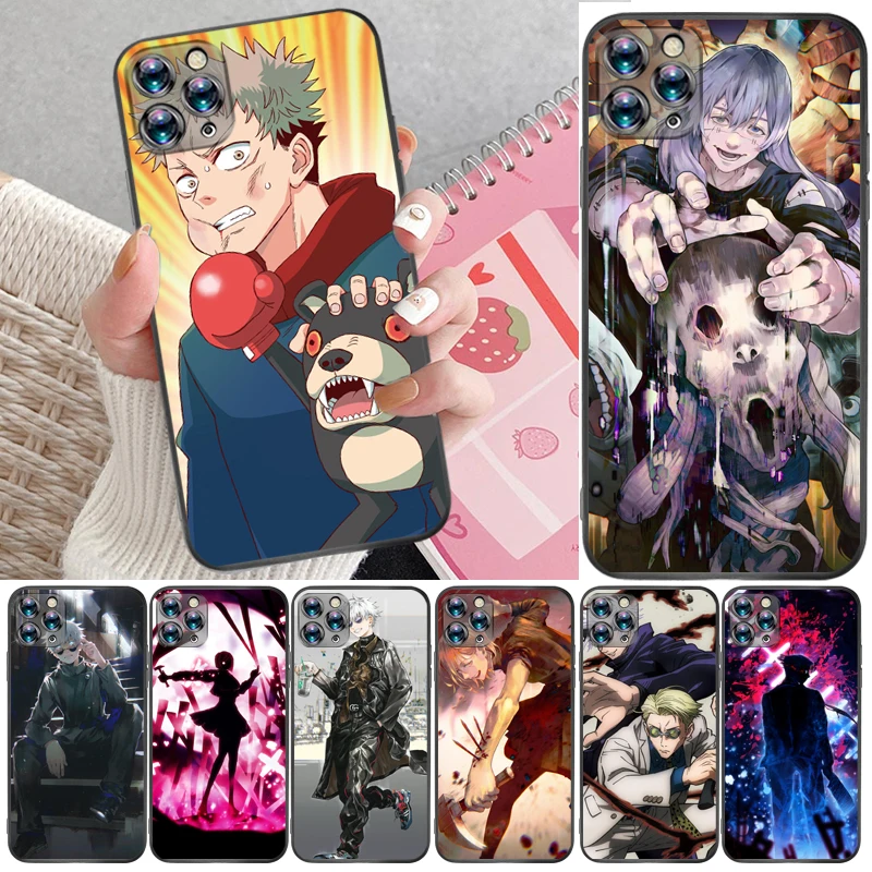 

Jujutsu Kaisen Yuji Itadori Fushiguro Megumi Sukuna Satoru Gojo Phone Case For iPhone 12 Pro Max SE 2020 Mini Coque Funda Cases