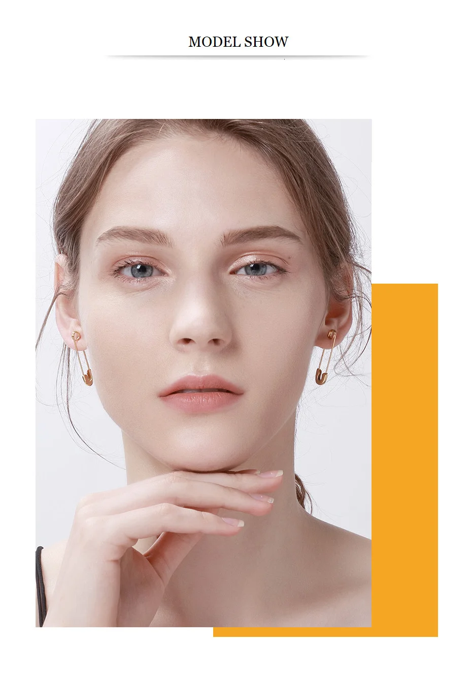 Vnox, безопасные длинные серьги для женщин, золотой тон, нержавеющая сталь, висячие серьги для девушек, ювелирные изделия для ушей Orecchini Brinco