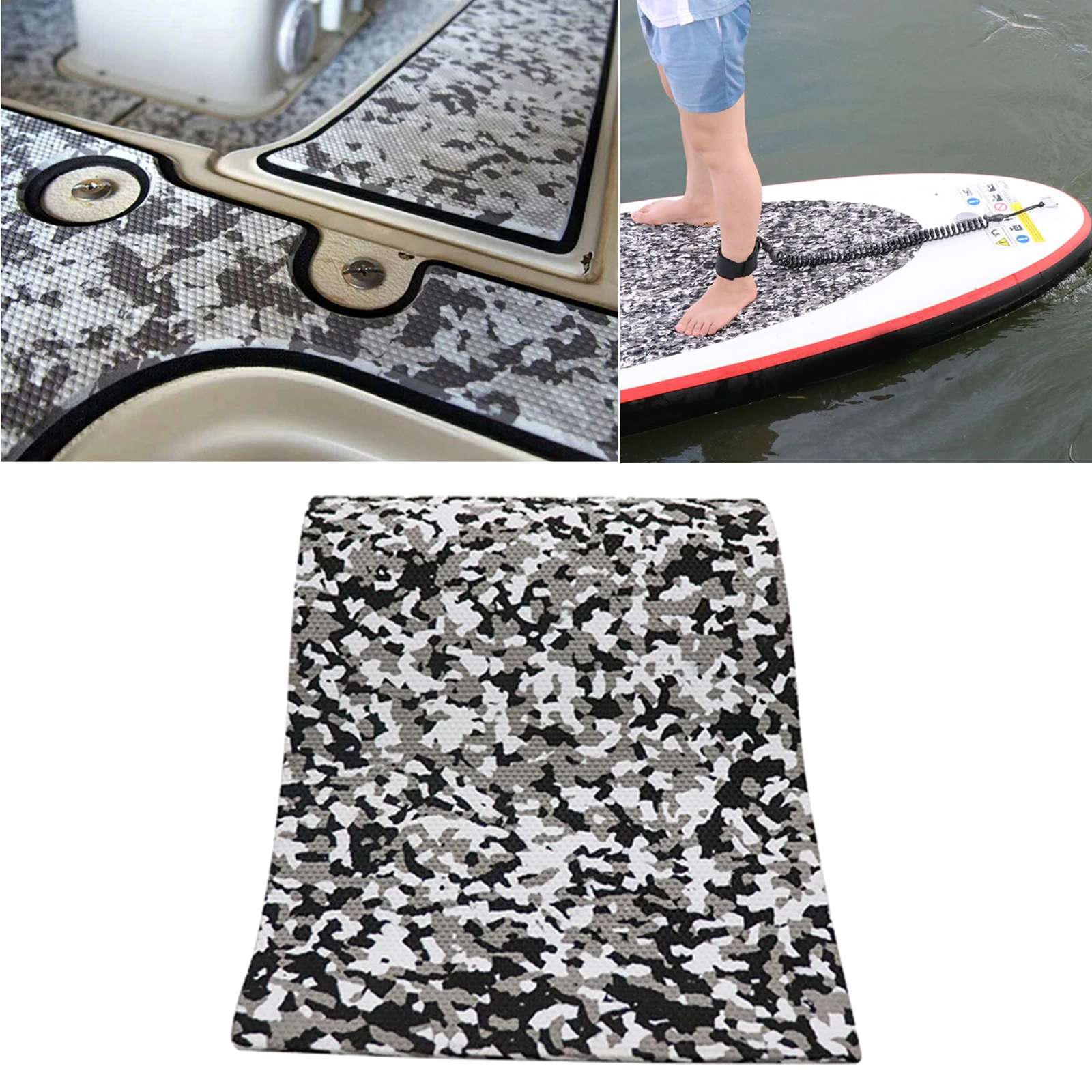 

EVA Decking Pad Sheet UV Resistant Non-Slip Mat Yacht Marine Flooring Carpet 98x10.2" Decor