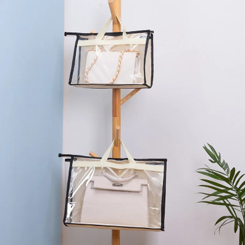 Dust-proof Women Purse Handbag Dust Cover Craft Storage Bag Closet Organizer Moisture Hanging Ziplock Travel Home | Дом и сад