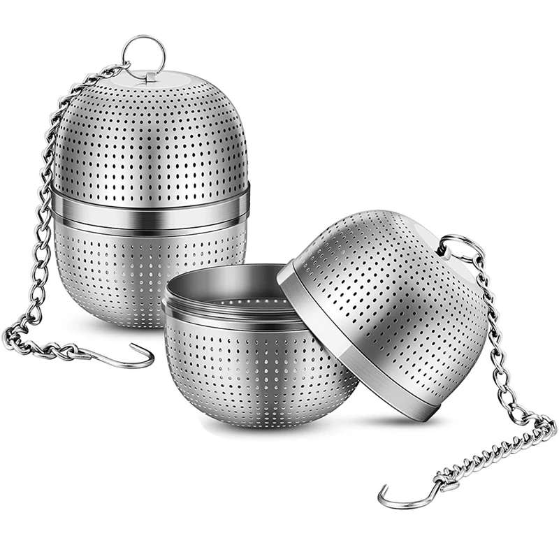 

Tea Infuser Tea Strainer ,Tea Filters for Loose Tea, with Stable Base and Long Chain ,Sealed Thread Connection