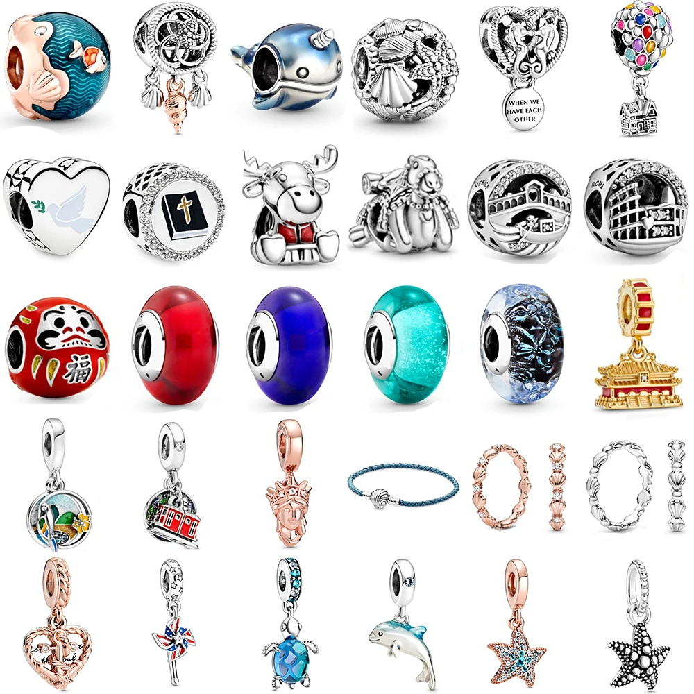 

Новый 2020 100% 925 стерлингового серебра летней коллекции просмотр Кулон Шарм Fit Сделай Сам женские оригинальный браслет ювелирные изделия пода...