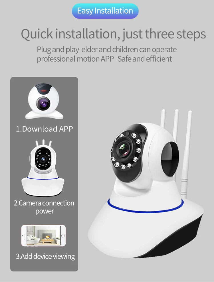 Neng 1080P объектив супер чистый беспроводной безопасности Wifi IP камера ночного