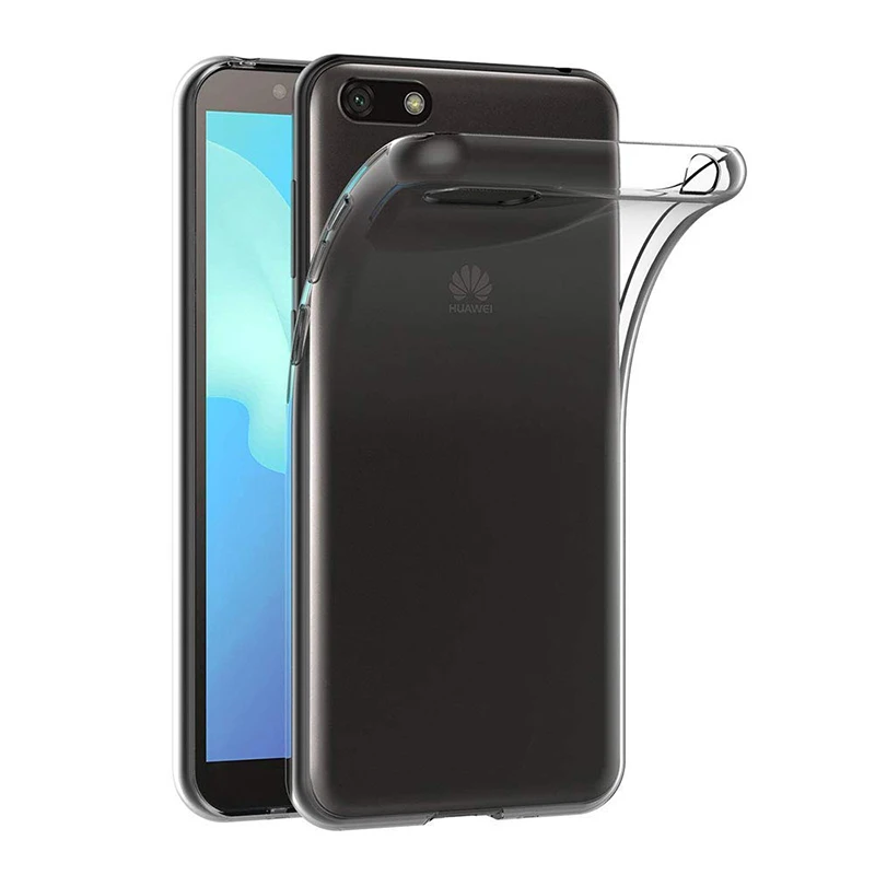 Мягкие ТПУ прозрачные чехлы для телефонов Huawei Y5 Y5Prime Y5Lite 2018 силиконовый чехол 360