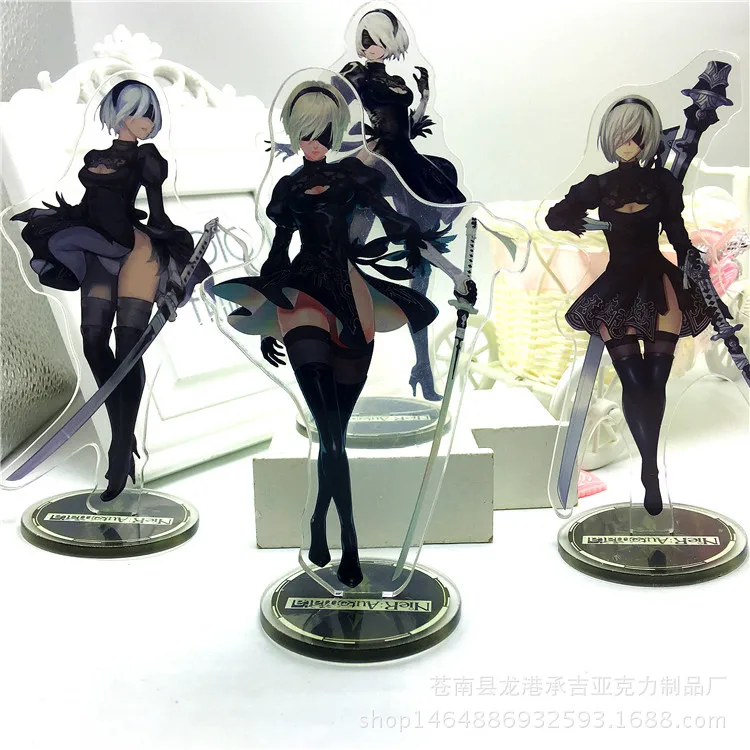 Популярная игра NieR:Automata демонстрационная подставка фигурка держатель пластины