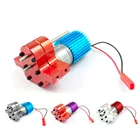 Коробка передач, металлическая коробка передач с 370 щеточным двигателем, анодированная обработка для радиатора и крепежного основания для WPL 1633 RC Car