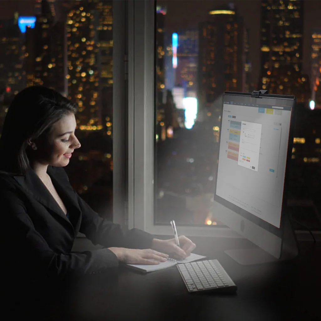 E-Reading Task Lamp LED Light With Auto-Dimming And Hue Adjustment Features Book Reading Lights for Notebook 827 | Дом и сад