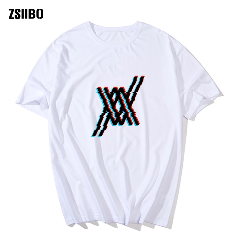 Милая футболка Zero Two от Darling In The Franxx футболки одежда с короткими рукавами