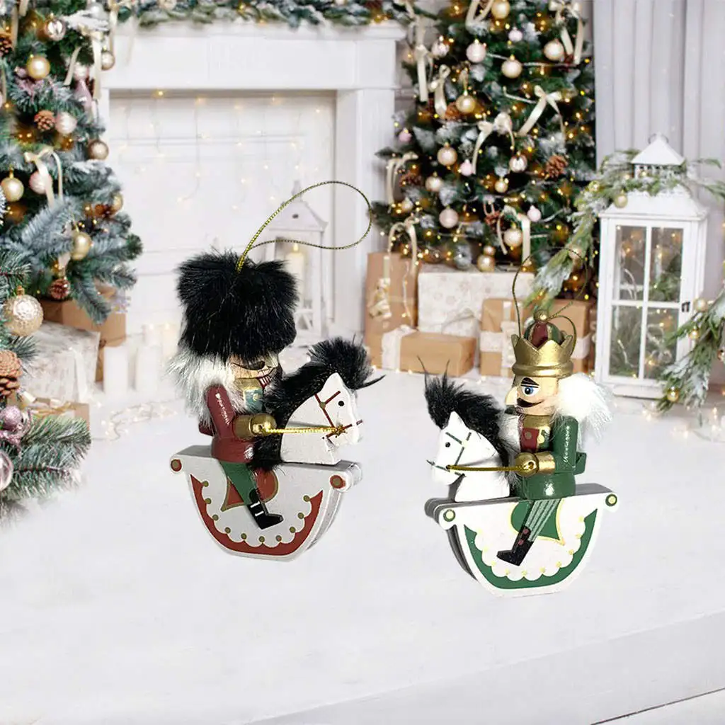 

2 шт. декоративные Рождественский Щелкунчик фигурки-украшения солдат Щелкунчик