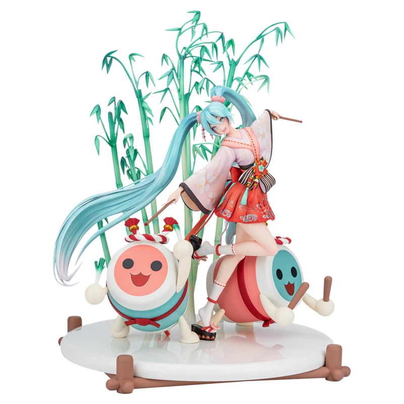 

Pre-Sale Bnfiguredx Vocaloid Hatsune Miku X Taiko No Tatsujin Action Figure Collectibles Model Toys Desktop Ornaments Anime Gift