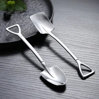 1pcs teaspoon coffee spoon tableware cutlery set stainless steel ice cream desert cake spoon for dinnerware kitchen gadgets