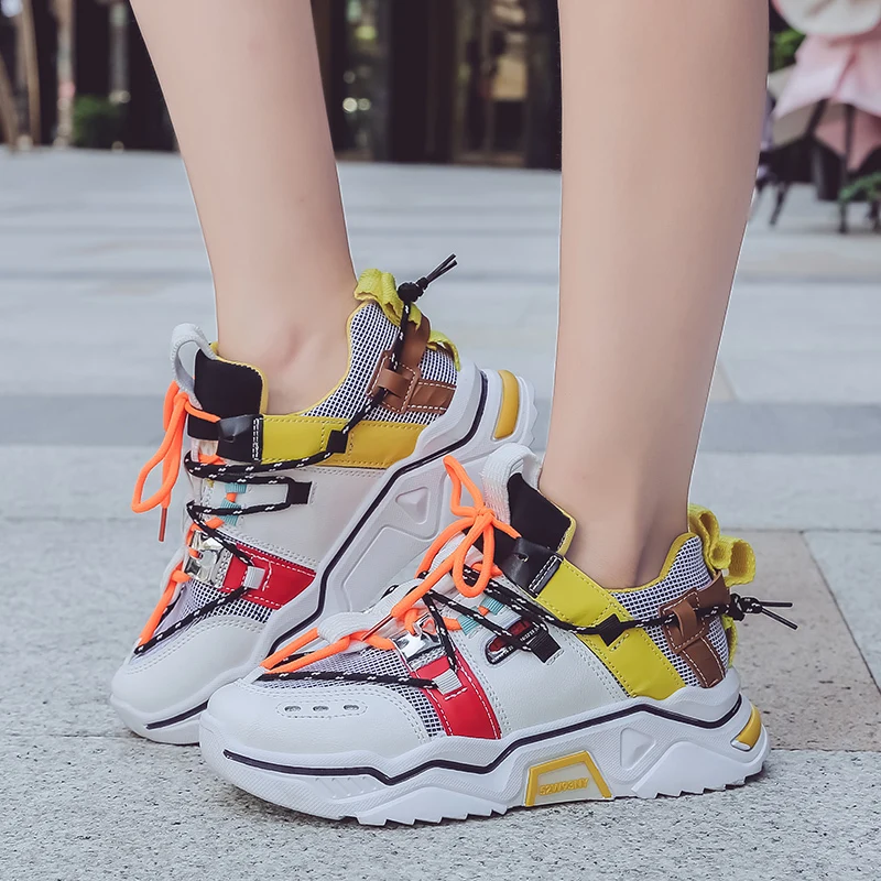 Женская обувь модные повседневные кроссовки для прогулок сетчатые дышащие туфли