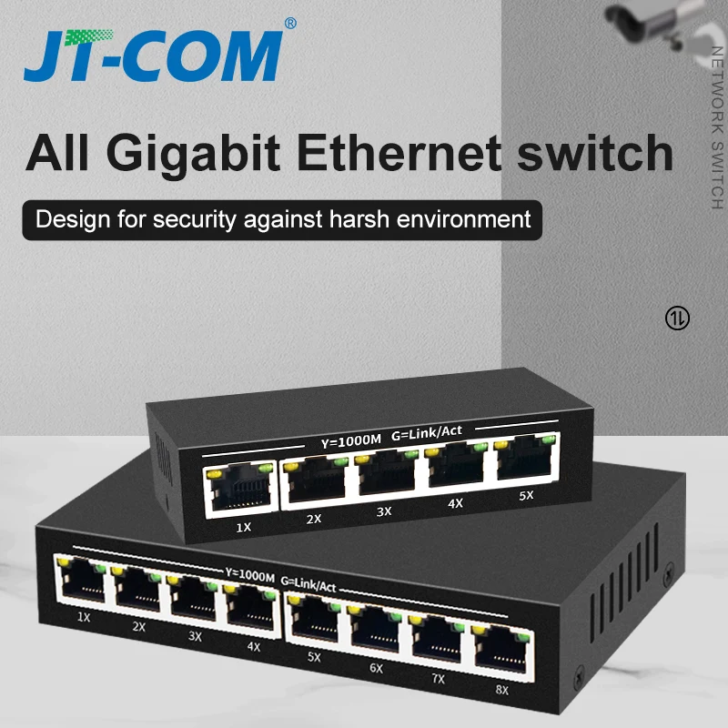 

Высокопроизводительный сетевой коммутатор Ethernet 5/8 портов Gigabit, интеллектуальный коммутатор Мбит/с, RJ45, концентратор, Интернет-разветвитель