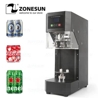 zonesun 55mm can sealer drink bottle sealer coffee tea can sealing machine beverage bottle capping machine 220v