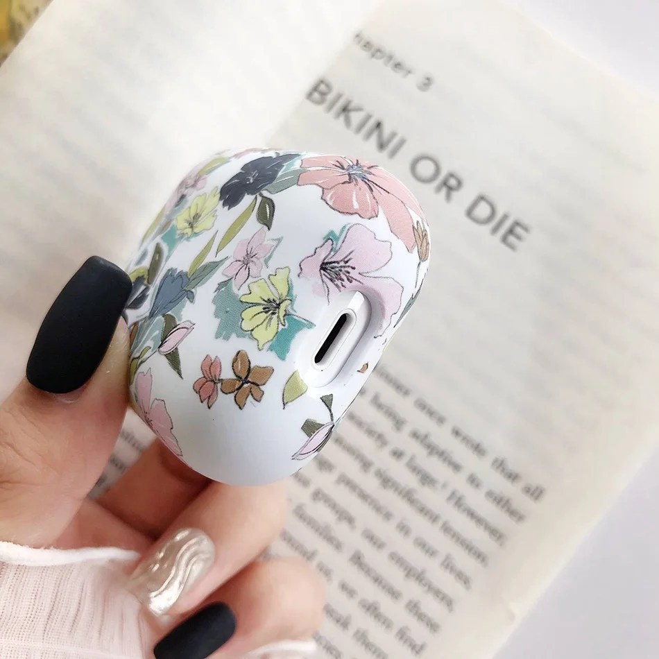 Беспроводной чехол для наушников для Airpods, чехол, Роскошный милый цветок, чехол для наушников для Apple Air Pods 2, чехол, защита, аксессуары для кожи