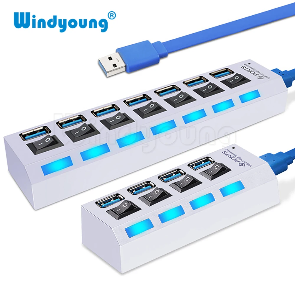 Концентратор USB 3 0 концентратор 2 разветвитель с несколькими портами 4/7 адаптером