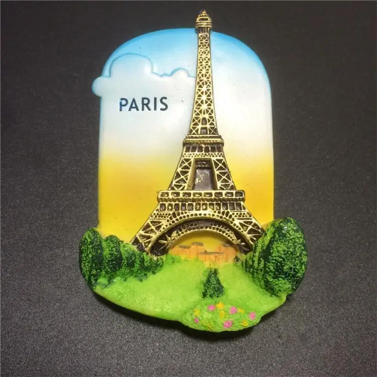 PARIS Магнитная наклейка на холодильник из смолы в Праге, Праге, Париже, EiffelTower, Sydney Opera House, s - Цвет: PARIS