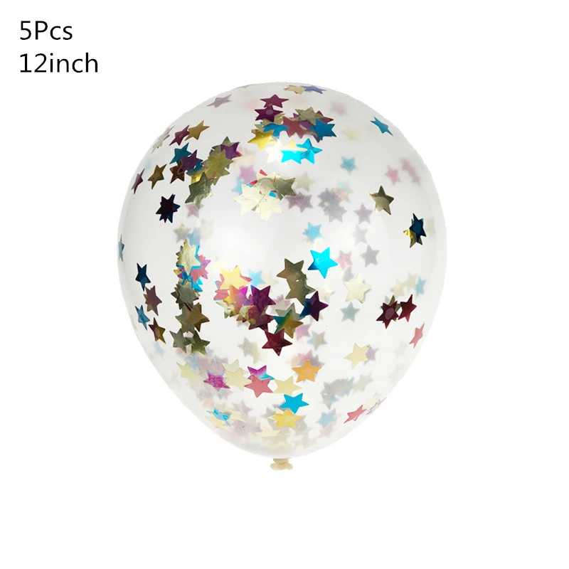 5 шт./лот воздушные шары с конфетти латексные для душа вечерние украшения на день