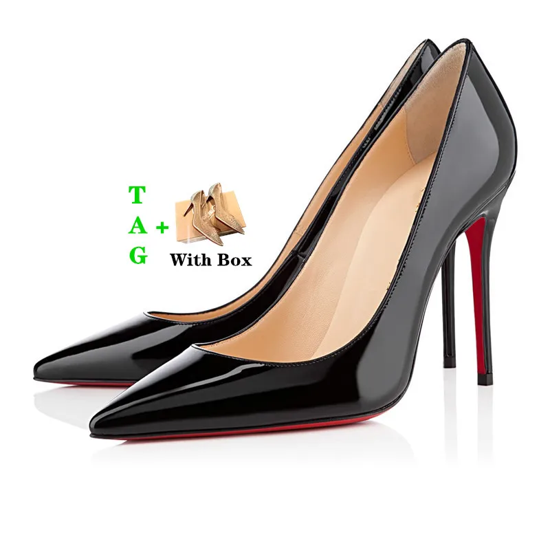 

Red Bottom High Heel For Woman Luxury Leather Peep-toes Sandals Lady Pointy Toe Dress Shoe Red Sole 12cm Pump Wedding Shoes