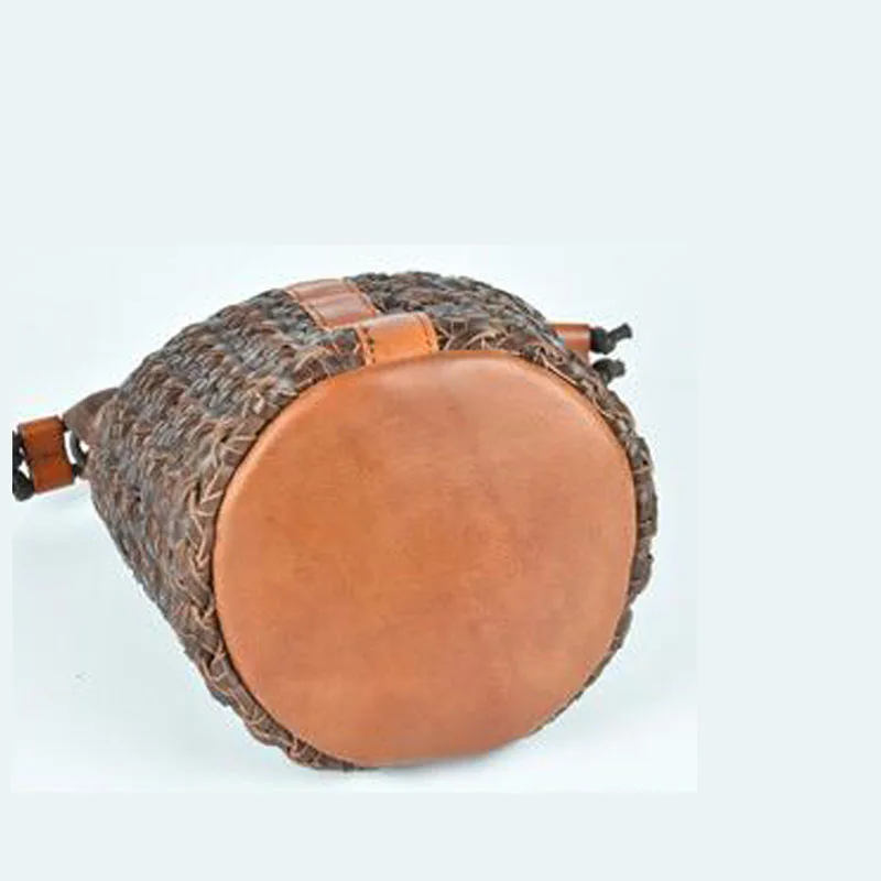 

Luxury Designer Real cowhide woven bag Handbag women's leather shoulder bags Quality Women Genuine LeatherBag