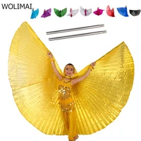 belly dance wings kids bellydance costumes kids bollywood belly dancing angle wings gold girls children 11 colors with sticks