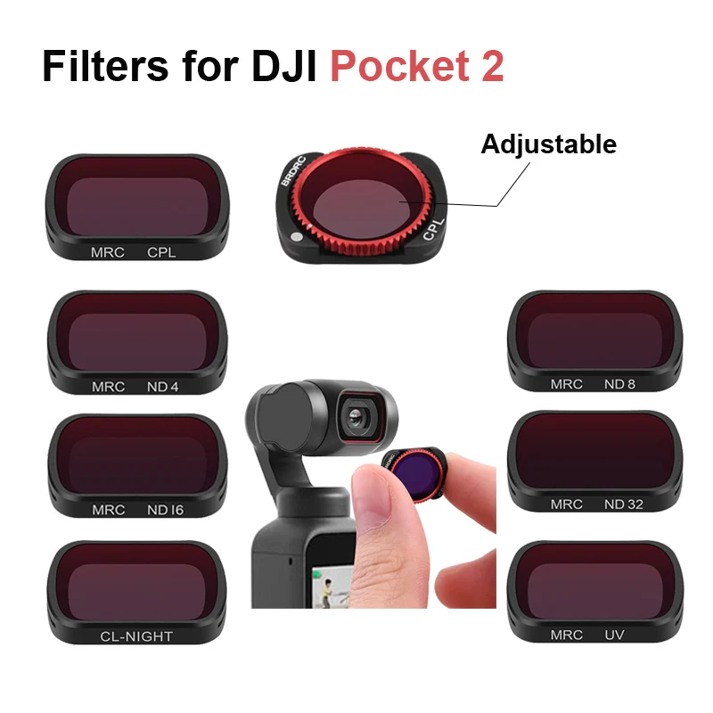 

ND 4 8 16 32 Filter UV CPL Natural Night Filters for POCKET 2 Neutral Density Filters for DJI Pocket 2 Gimbal Camera Accessories