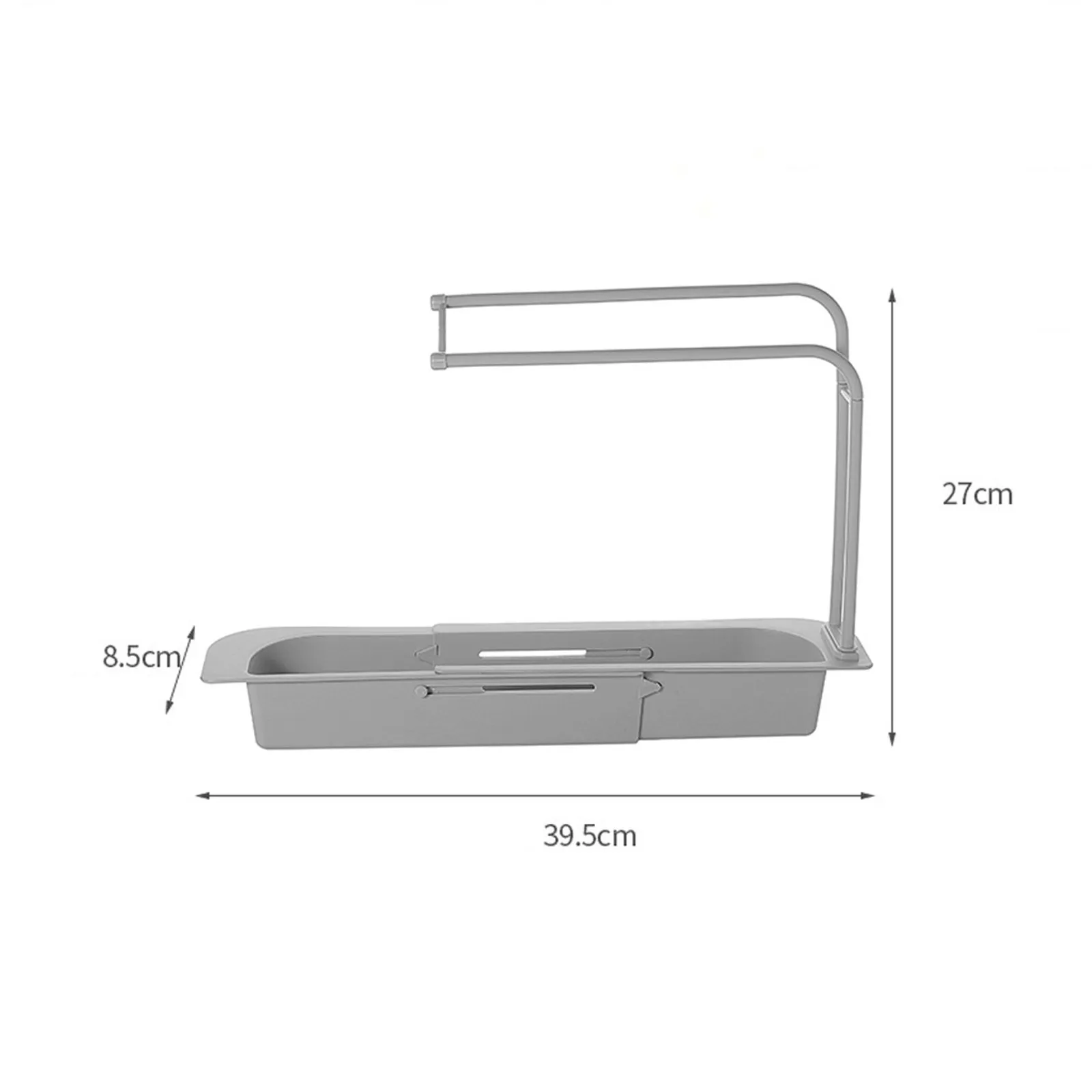 

Household Faucet Clip Rack Kitchen Sink Rag Bath Holder Soap Storage Box Plastic Non-perforated Sink Sponge Cloth Drain Rack