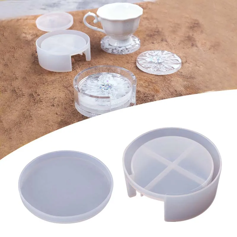 

Silicone Molds for Epoxy Resin Form for Candles Crystal Epoxy Coaster Round Coaster Making Molds DIY Crafts Supplies 1pc