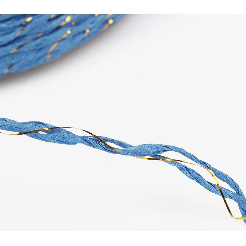 Новинка модная двухцветная вязаная крючком Женская 280 м металлическая витая