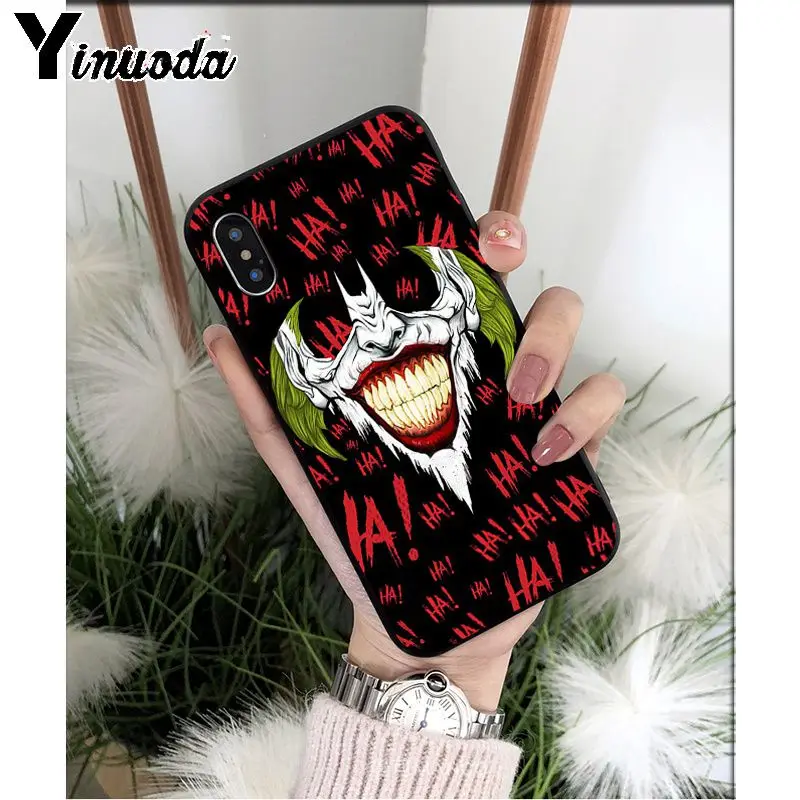 Yinuoda Batman Joker Comic TPU Soft Silicone Phone Case Cover for iPhone 8 7 6 6S Plus 5 5S SE XR X XS MAX Coque Shell
