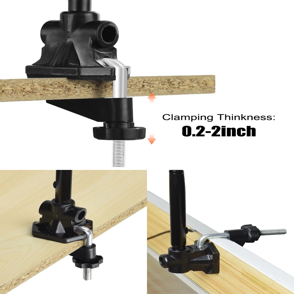 

NEWACALOX USB 5X Magnifying Glass LED Light Spring Arm Illuminated Welding Magnifier for Beauty Nail Art Tatto Table Clip lamp